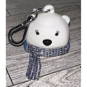Bath & Body Works POLAR BEAR WITH GEM SCARF Pocketbac Holder NEW